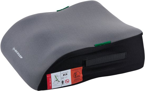 Siège enfant Dunlop gris – Rehausseur – Siège auto – Rehausseur pour voiture – Enfants – Siège auto – Rehausseur pour voiture