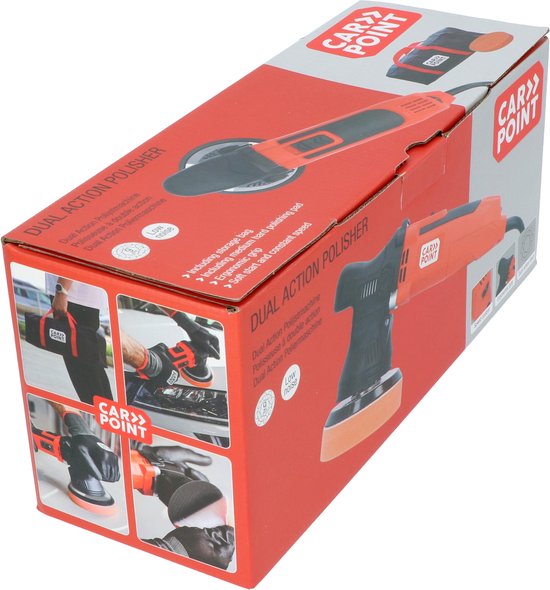 Polisseuse Carpoint Dual Action - 650 watts - 6 vitesses - 2 000 à 6 400 mouvements de polissage - Course excentrique de 9 mm