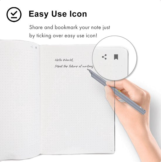 Neolab Smartpen M1 - stylo numérique - écriture numérique - stylo intelligent - Gris