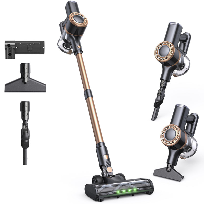 Aspirateur balai sans fil Lubluelu P2 - 30 kPa - noir/bronze