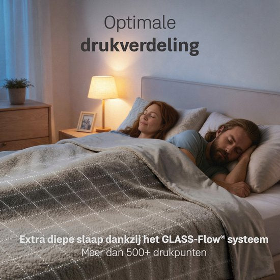 Couverture lestée CozySense® 9 kg - Double - Couverture lestée - Couverture lestée avec répartition de la pression GLASS-Flow® - Housse lavable incluse - 200 x 200 cm - Gris