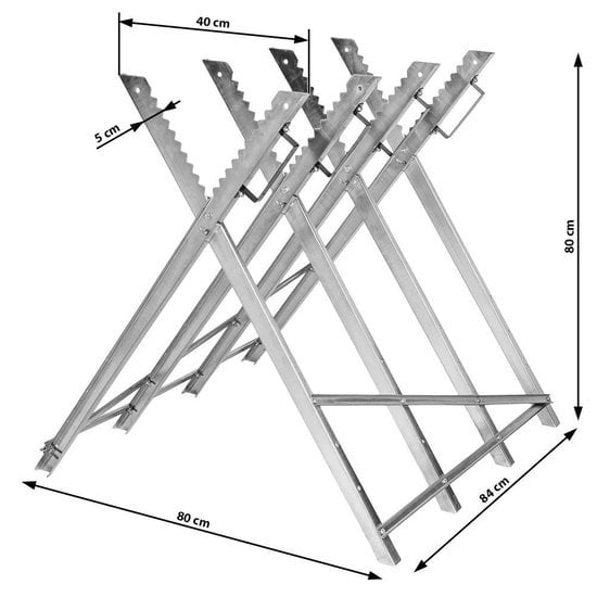 tectake - Chevalet pour scier le bois - 401165