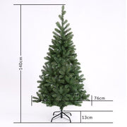 Sapin de Noël artificiel Casaria - 140cm Lumières de Noël 100 LEDS - Vert