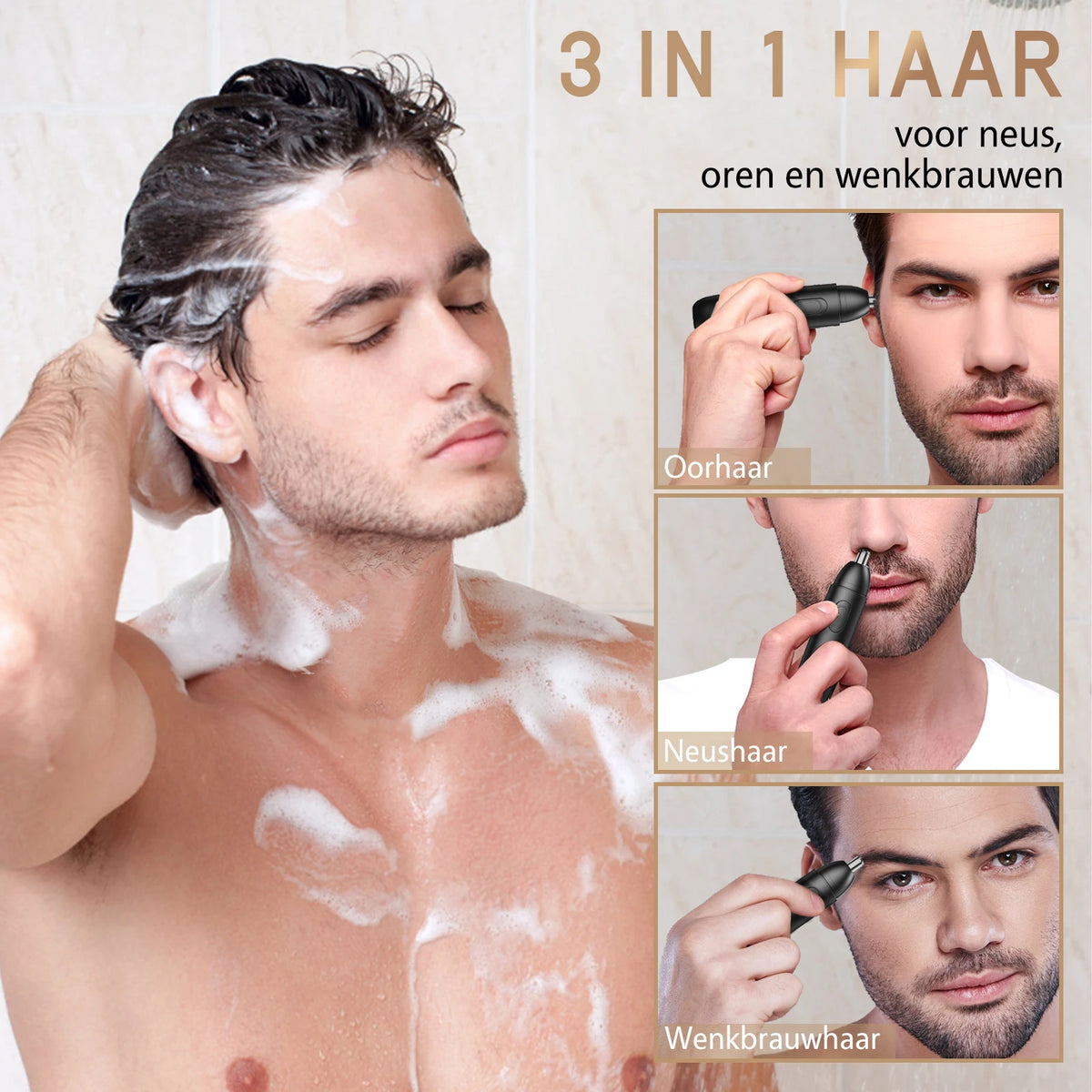 Tondeuse rechargeable MAXGROOM pour poils du nez et des oreilles
