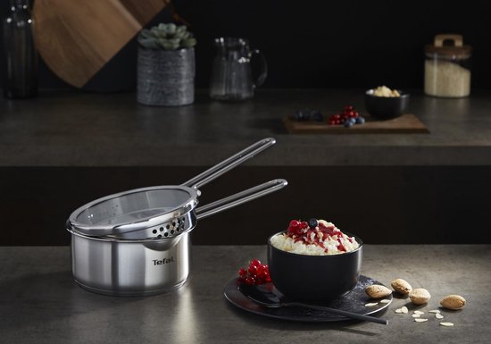 Tefal Nordica - Batterie de cuisine - 3 pièces - Induction - Acier inoxydable - Compatible avec toutes les sources de chaleur