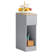 SoBuy Table de chevet avec tiroir et compartiment de rangement - 20x35x60 cm - Max. 20KG - Gris