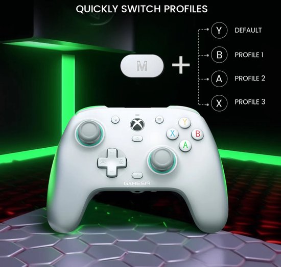 Gamesir G7 SE - Manette filaire - Joysticks à effet Hall - Xbox Series X/S, Xbox One et PC - Blanc
