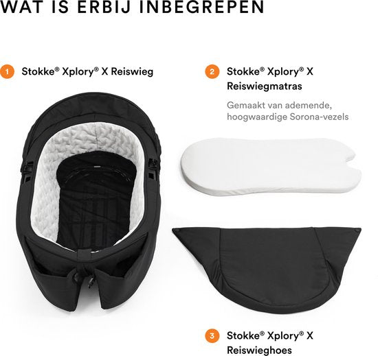 Nacelle de voyage Stokke® Xplory® X Rich Black