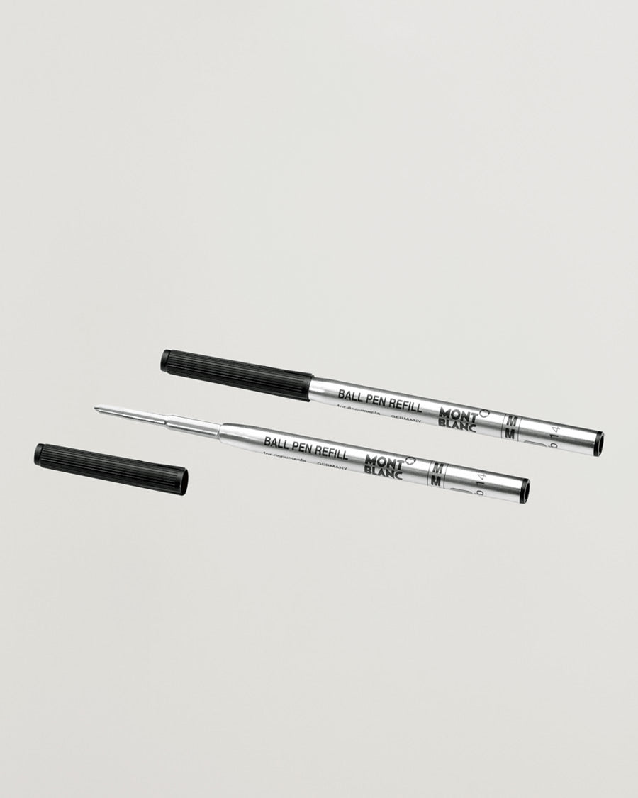 Recharges pour stylos à bille Montblanc Mystery Black - Medium - 2 pièces