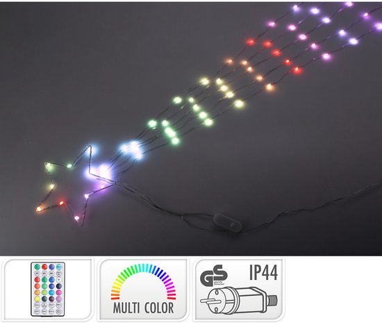 Étoile de Noël Lifetime RGB Étoile de Noël 220 V 119 cm Plastique LED RGB