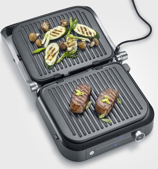 Grill de table Severin KG2395 SEVINI Pro - 7 programmes automatiques - Revêtement antiadhésif - jusqu'à 230 °C