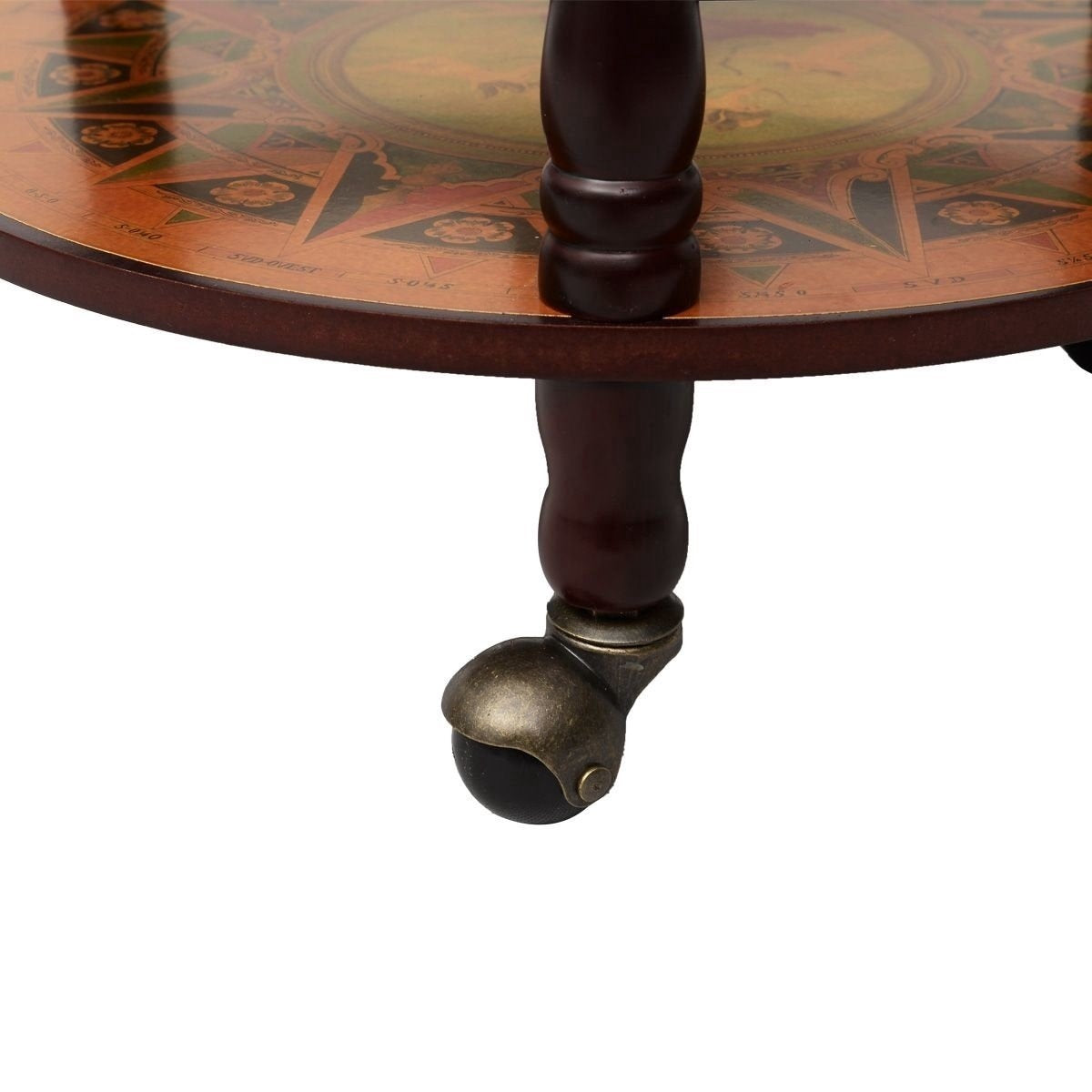 Costway - Porte-bouteilles - Globe bar - Porte-bouteilles - Globe bar - ⌀ 45 cm - Marron