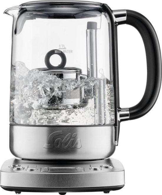 Solis Tea Kettle Automatic 5518 - Bouilloire avec contrôle de la température - Théière - Silver