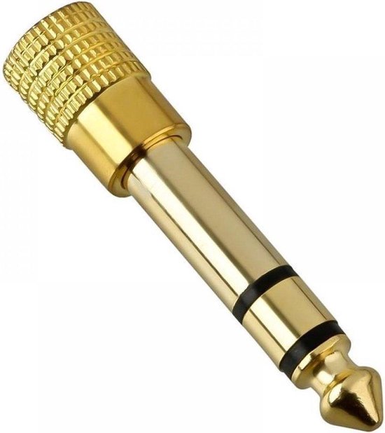 Techvavo® Lot de 2 - Adaptateurs jack - Adaptateur audio - Jack 6,3 mm vers jack 3,5 mm - Piano - Guitare - Amplificateur