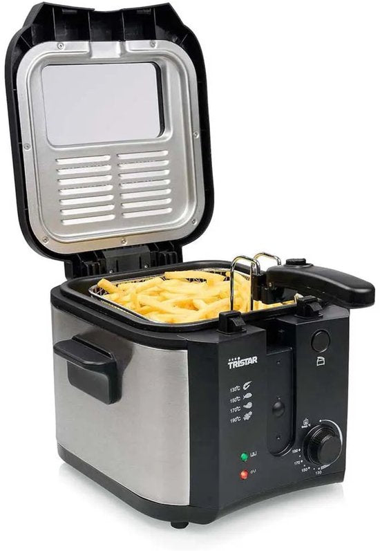 Friteuse Tristar 2,5 litres - FR-6878 - Friteuse 1 600 W - Poignée rabattable - Noir