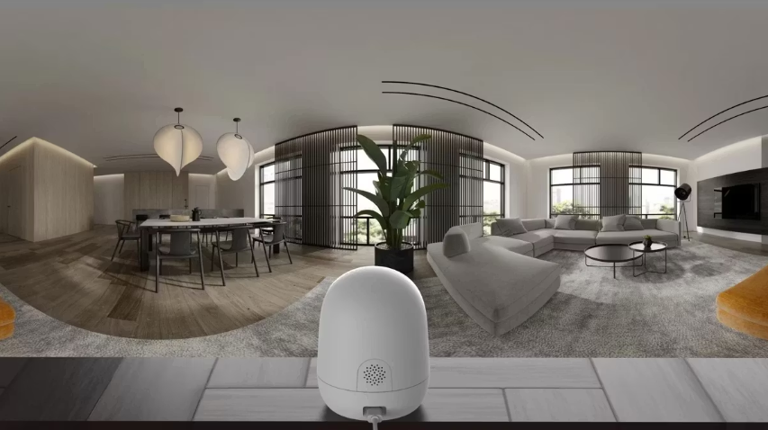 2x Xenon Smart Indoor Camera - 3 MP X7207 - sans fil - compatible avec les applications - vision nocturne et détection de personnes