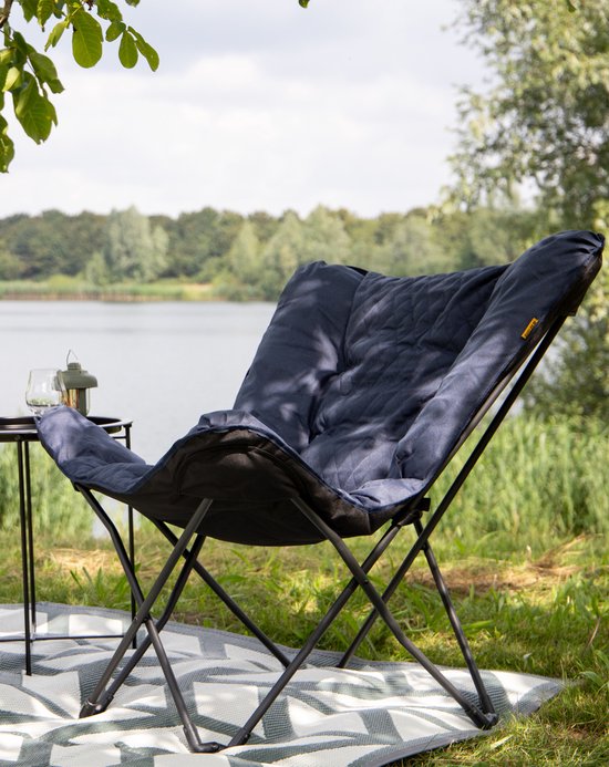 Bo-Camp - Industrial - Chaise papillon - Himrod - L - Bleu