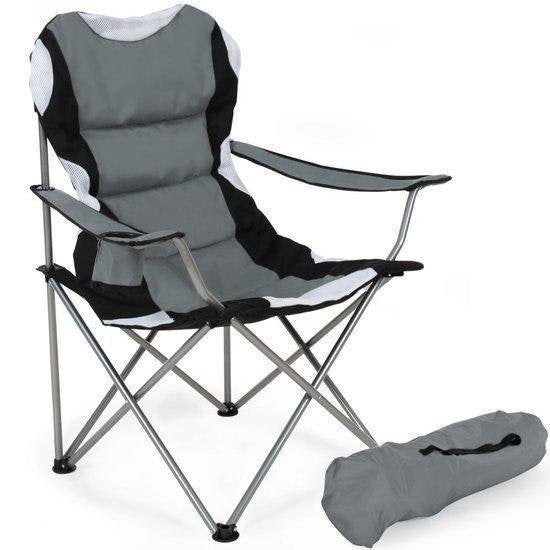 Tectake Chair Basic Camping Chair - Pliable - Gris/Noir