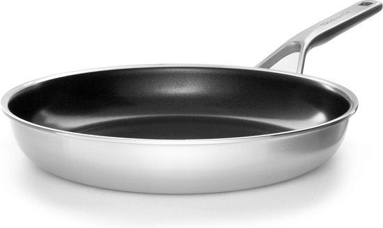 Poêle KitchenAid Multi-Ply ø 28 cm - acier inoxydable - compatible induction - antiadhésive - sans PFAS