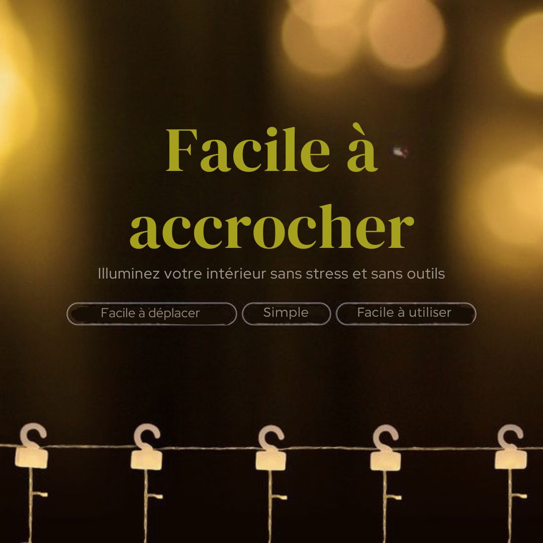 Light Curtain Giftmas  - Décoration suspendue - Intérieur/Extérieur - 3.5M - 120 LED  - Lunes et étoiles - Blanc chaud