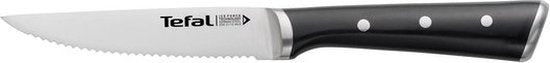 Tefal Ice Force - Couteau à steak - 11 cm - Lot de 4 - Acier inoxydable - Trempé à froid - Ergonomique