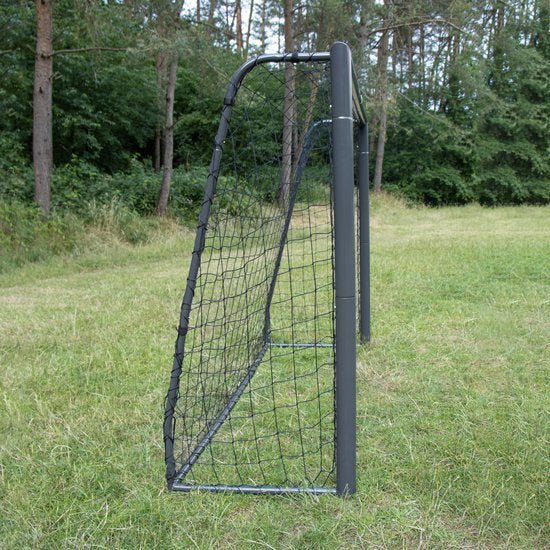 But de football AXI Kylian 220 x 170 cm, anthracite - Ancrages au sol inclus - Structure en acier thermolaqué
