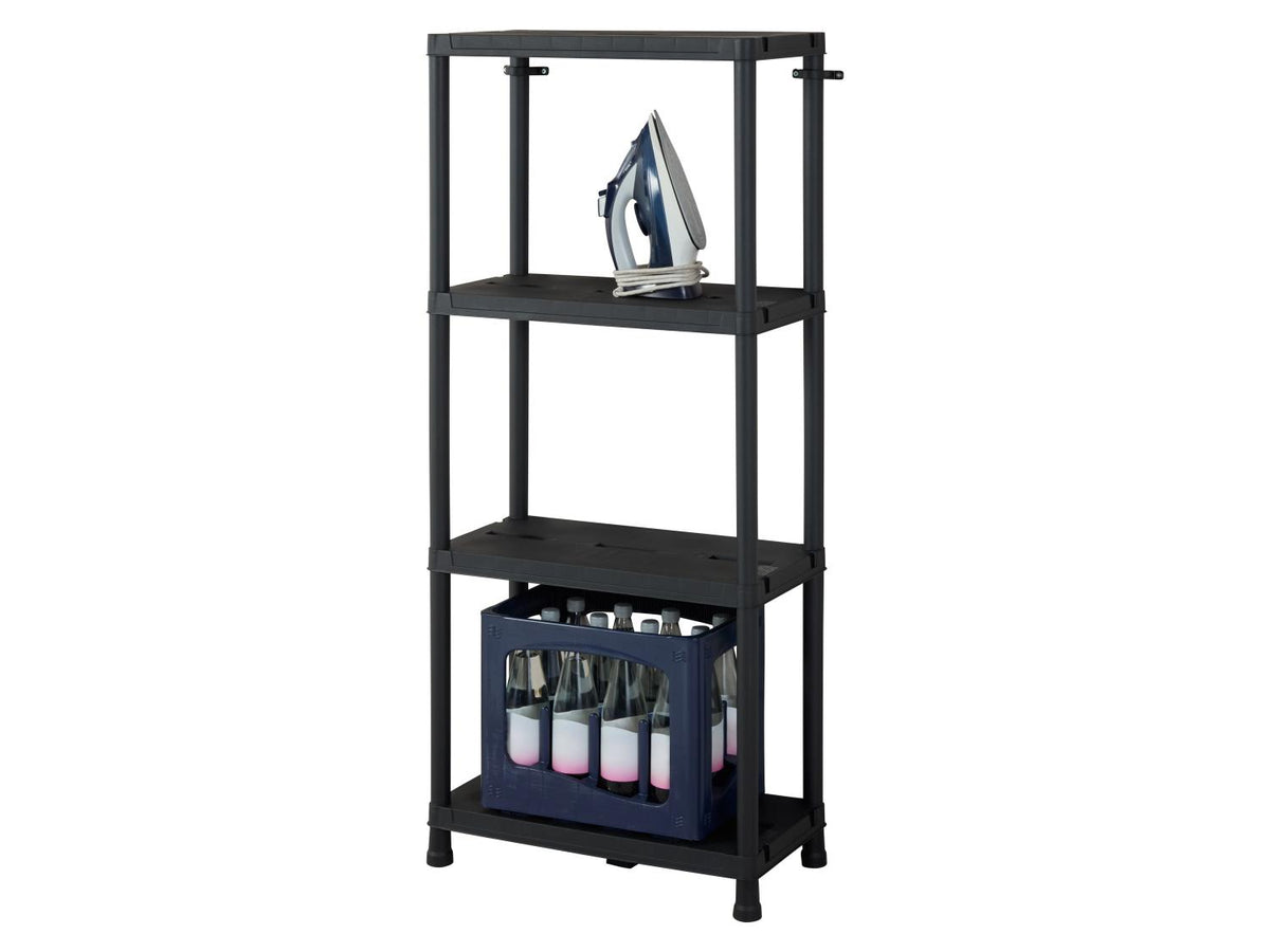 Armoire ouverte Livarno - 60 x 138 x 30 cm - Noir - Capacité de charge : 125 kg