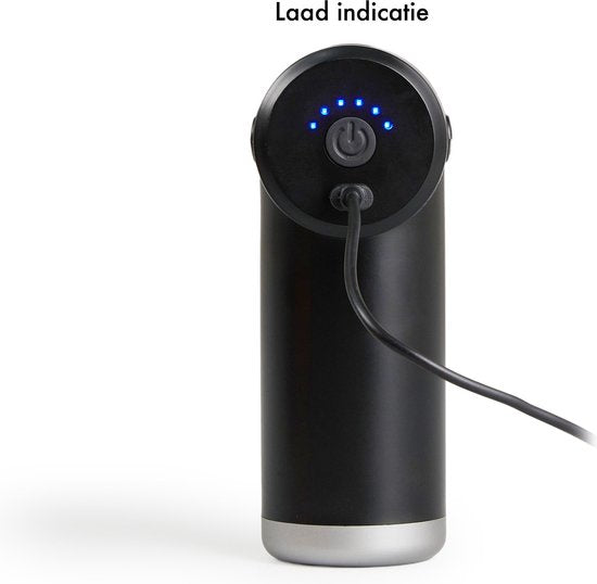 Pistolet de massage Rebblo - Appareil de massage sportif et relaxant - Pistolet de massage électrique - Pistolet de massage avec 6 vitesses et 4 boutons de massage - 24 W - 1800 mAh