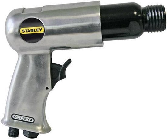 Stanley Pneumatic chisel hammer set, puissant travail de démolition avec 4 burins, connecteurs rapides et étui de rangement