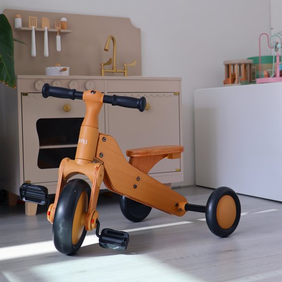 Sunny Walker 2-en-1 1000 - Vélo d'équilibre en bois - À partir de 2 ans - Walker Trike - Selle réglable - FSC Mix