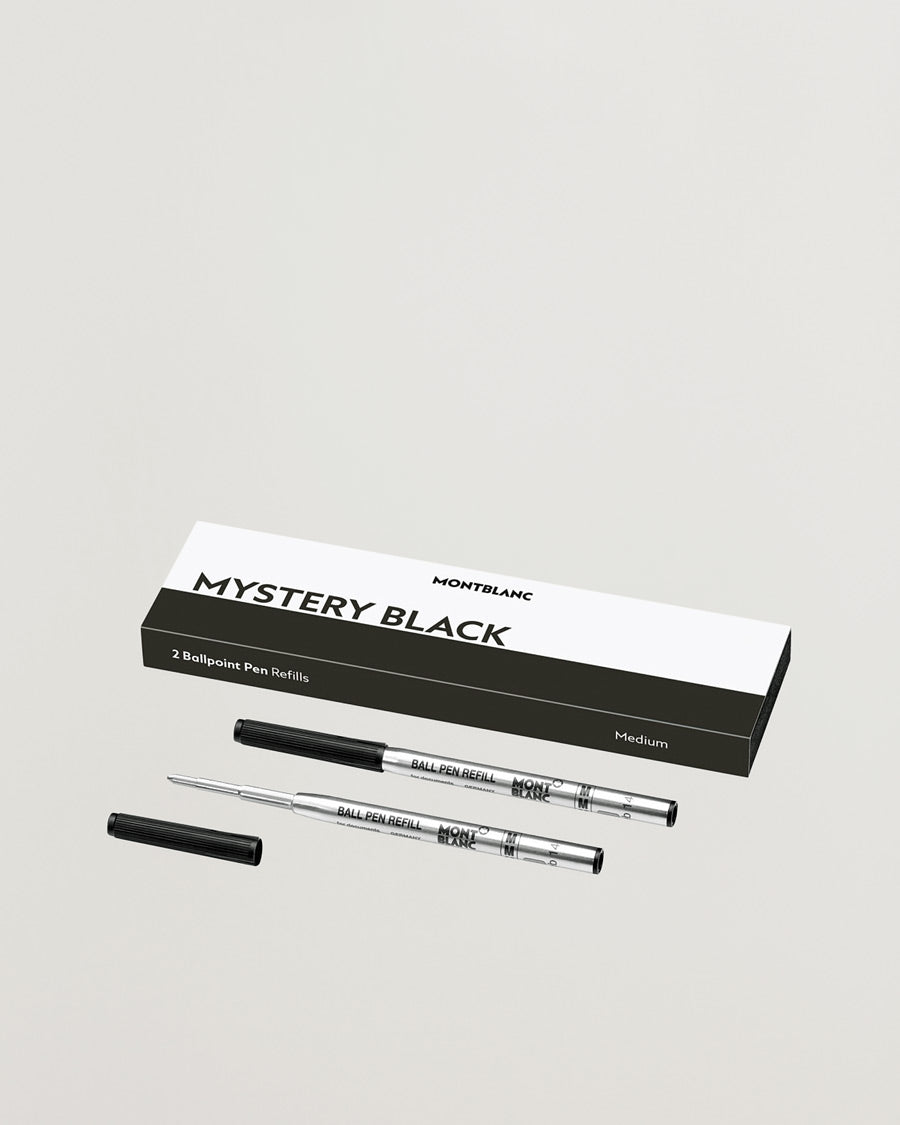 Recharges pour stylos à bille Montblanc Mystery Black - Medium - 2 pièces