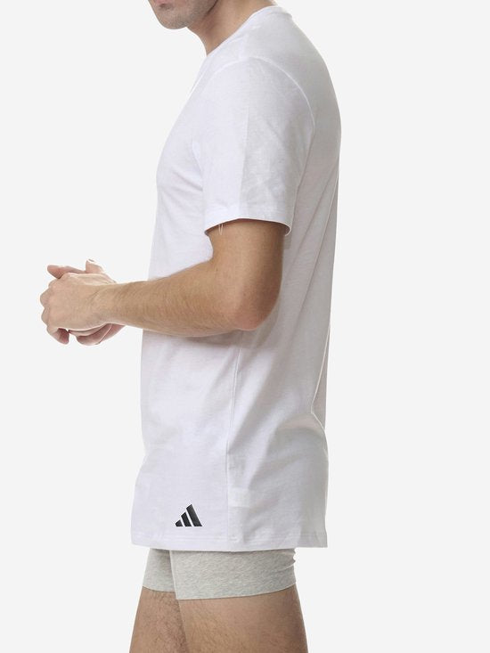 T-shirt à col en V Adidas pour homme (lot de 3) - Taille XXL