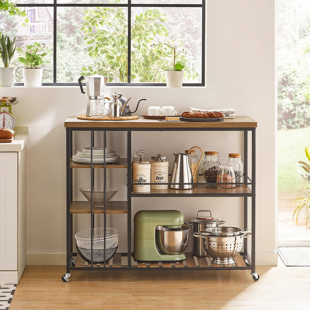 SoBuy Chariot de service - Industriel - Max. 75 kg - 110 x 45 x 92 cm