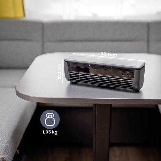Ventilateur et refroidisseur d'air sans fil Nexxt – Sans fil, silencieux, rechargeable – Avec fonction de brumisation et télécommande – Pour la maison, le bureau ou le camping