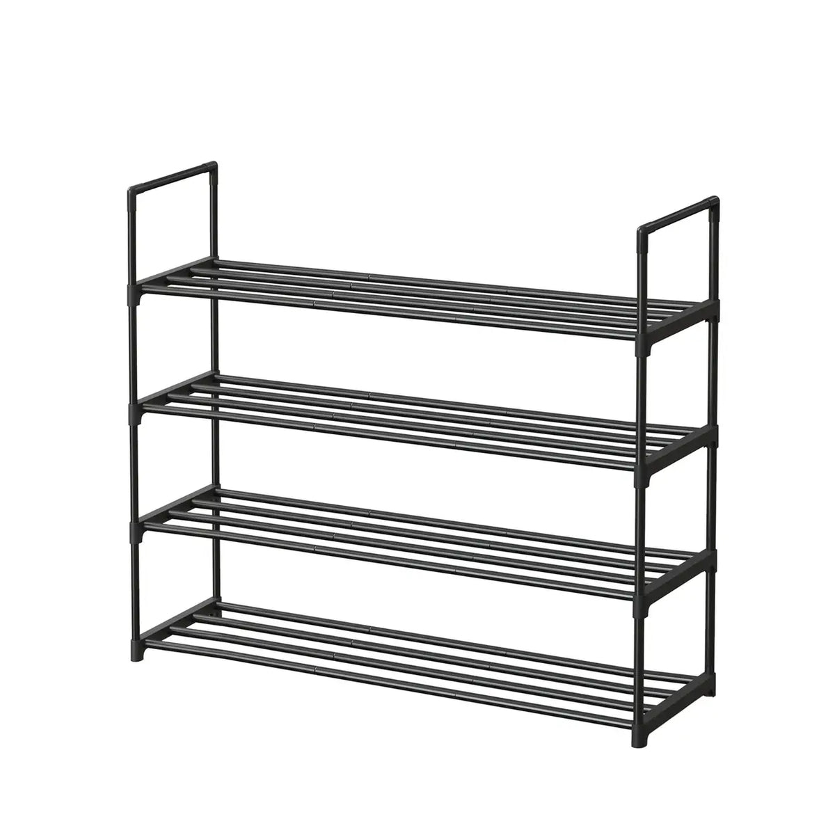 Étagère à chaussures JOYFURNOS à 4 niveaux - noire - 30 × 92 × 74 cm