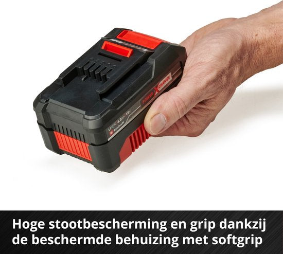 Kit de démarrage Einhell 18 V/4,0 Ah Power X-Change - 1 batterie de 4,0 Ah et un chargeur rapide - compatible avec toutes les machines Power X-Change