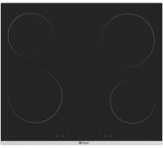 Wiggo WH-E614G(B) - Table de cuisson à induction encastrable - 60 cm - 4 zones de cuisson - Commande par curseur - Monophasé, sans fiche - Garantie 5 ans - Noir