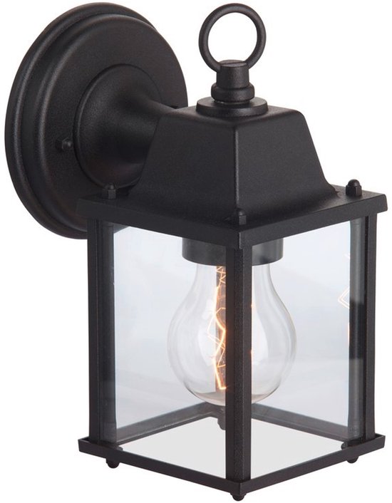 Brilliant IRVIN - Applique d'extérieur - Transparent ; Noir