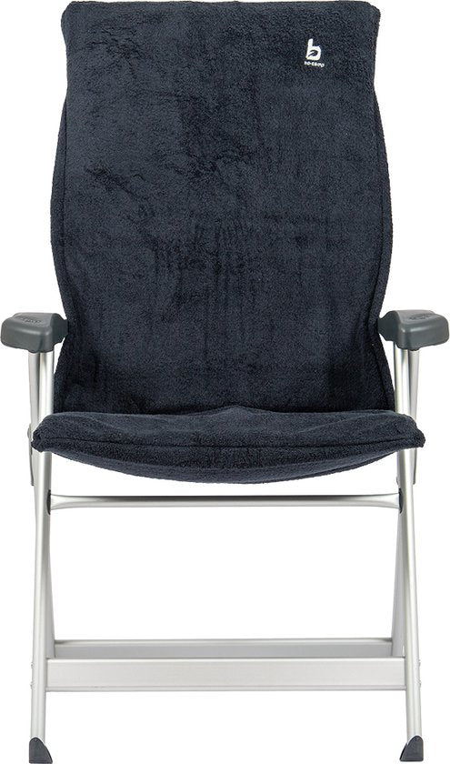 Bo-Camp - Housse de siège M - Universelle - Tissu éponge rembourré - Anthracite