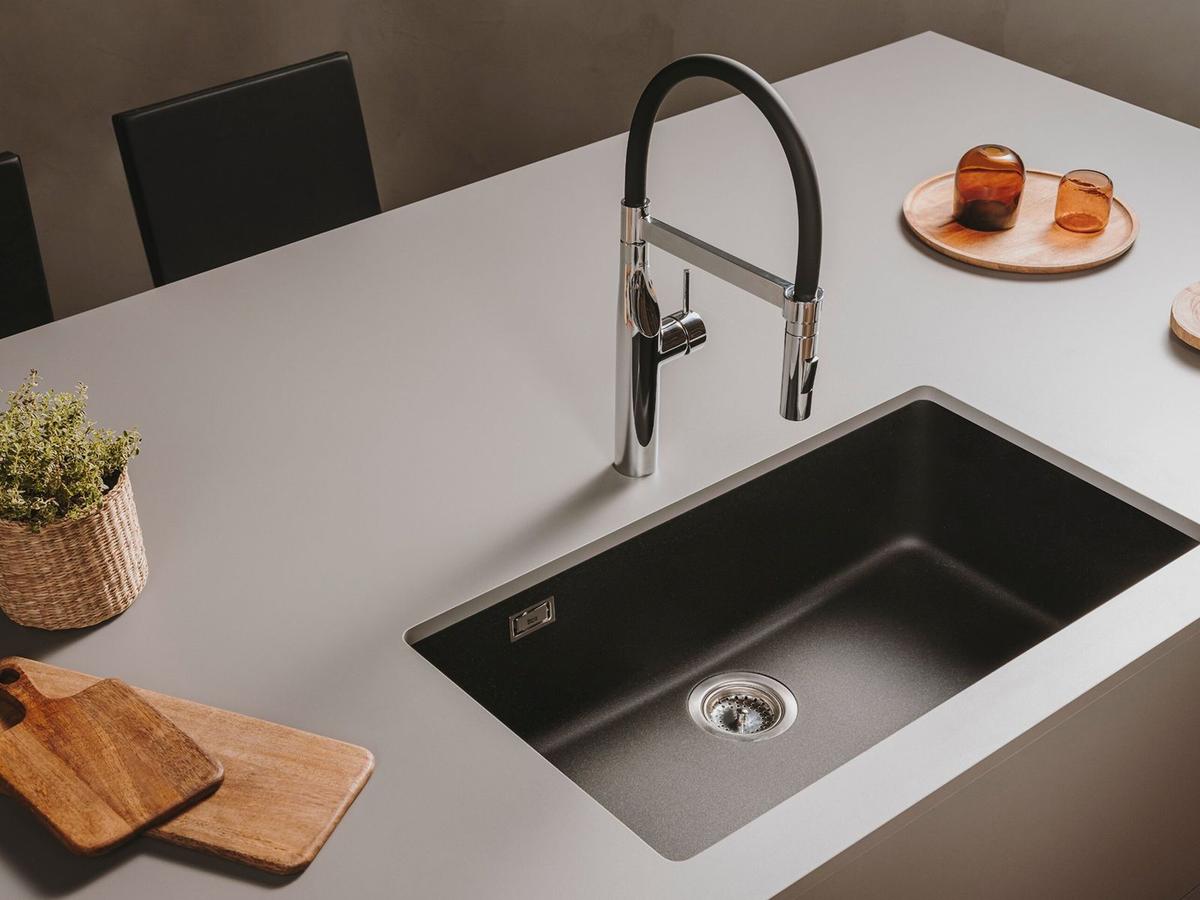Mitigeur de cuisine Roca Glera Pro - Mousseur extractible - Chromé - Adapté à la basse pression