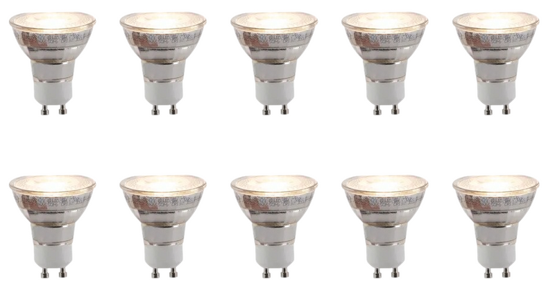 Lot de 10 - Lucide Réflecteur GU10 Spot - Ø 5 cm - 8 W