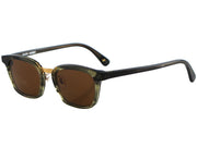 Lunettes de soleil Dick Moby Doha - Acétate biodégradable - Verres ZEISS UV400 - Largeur des verres : 49 mm - Green Leaves