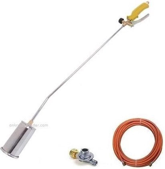 Brûleur de désherbage à gaz  -Toolland - régulateur de pression - tuyau de 5 m