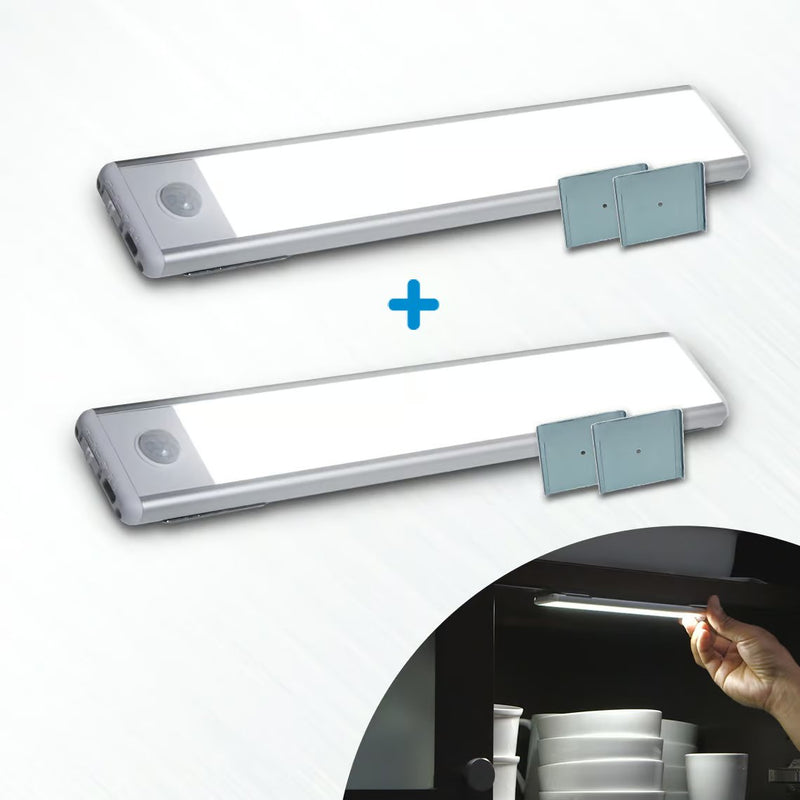Bande lumineuse LED HandyLUX Slim Bright - Fixation magnétique - Avec détecteur de mouvement - Fonctionnement sans fil