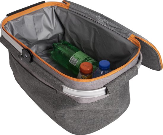 Bo-Camp - Sac isotherme - Panier isotherme - Gris - Polyester - 20 litres