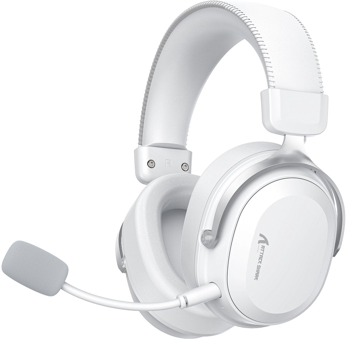 Casque de jeu sans fil Attack Shark L30PRO - Son surround 7.1 - 3 modes de connexion - Blanc