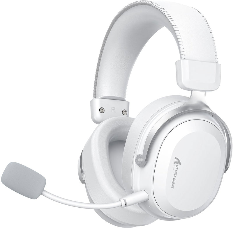 Casque de jeu sans fil Attack Shark L30PRO - Son surround 7.1 - 3 modes de connexion - Blanc