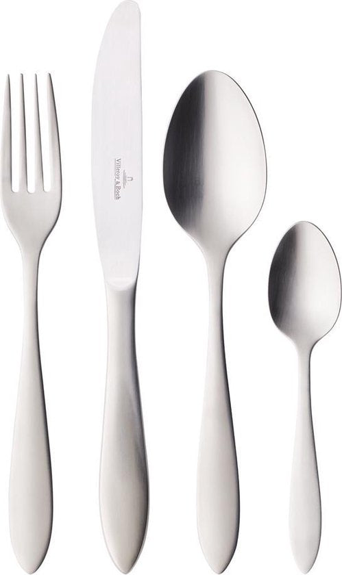 Villeroy & Boch Arthur Set de couverts - 68 pièces - Acier inoxydable brossé