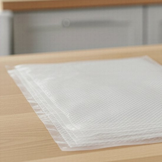 Sacs sous vide KitchenBrothers - 100 pièces - 20 x 30 cm - Sans BPA - Sacs sous vide pour aliments - Sacs pour cuisson sous vide - Pour machine sous vide