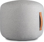 Tabouret en laine - Coninx Footstool Round - 50 x 44CM - Gris clair